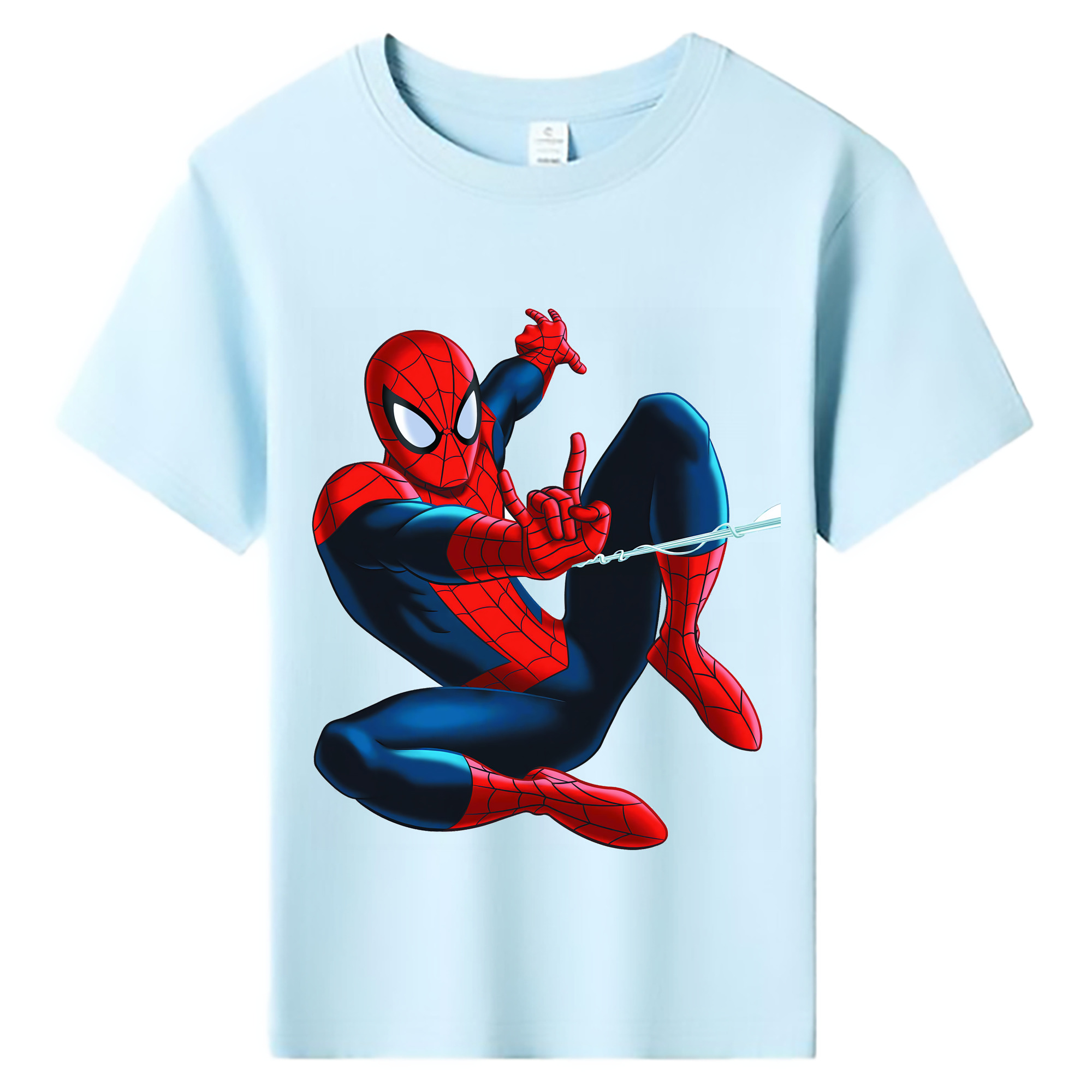 （画像用） Spider Man スパイダーマン 綿100％キッズTシャツ（フロントプリント）